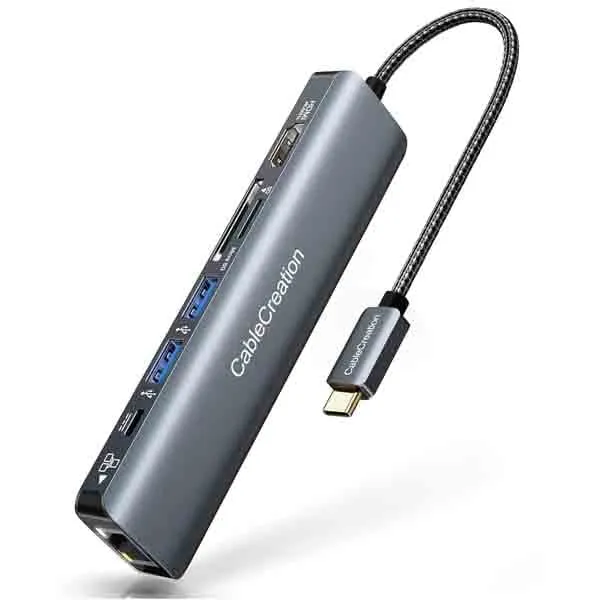 CableCreation 7-in-1 USB C Hub Multiport Adapter